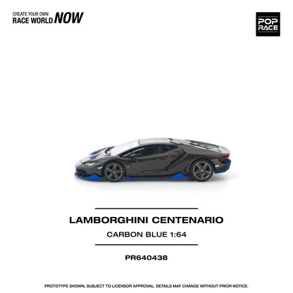 *Pre-Order* Pop Race Lamborghini Centenario Carbon Blue