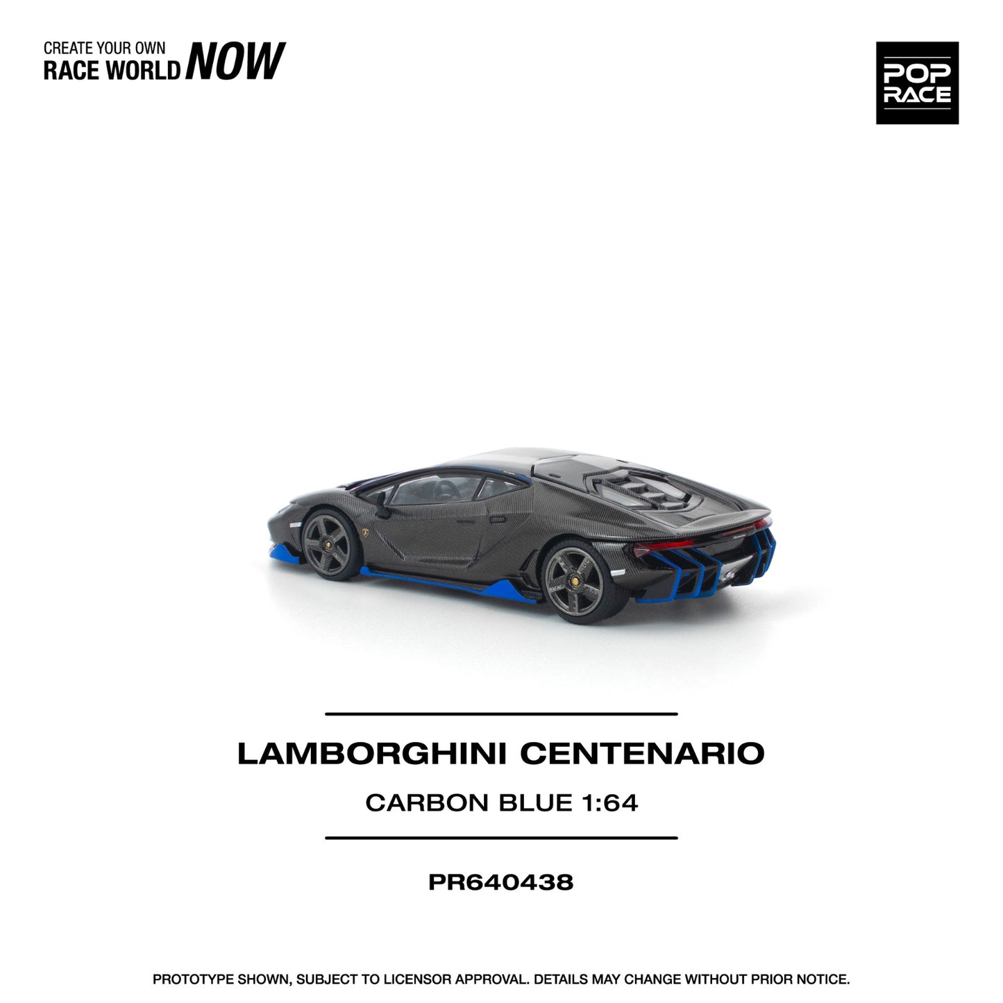 *Pre-Order* Pop Race Lamborghini Centenario Carbon Blue