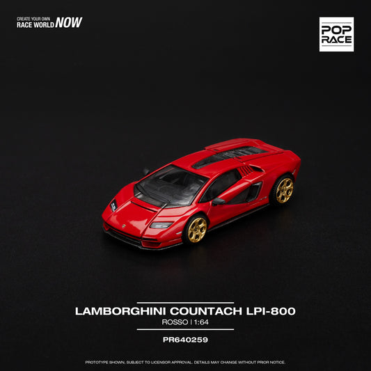 *Pre-Order* Pop Race Lamborghini Countach LPI-800 - ROSSO