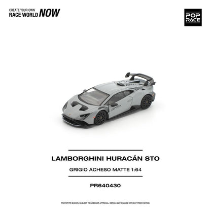 *Pre-Order* Pop Race Lamborghini Huracán STO GRIGIO ACHESO MATTE