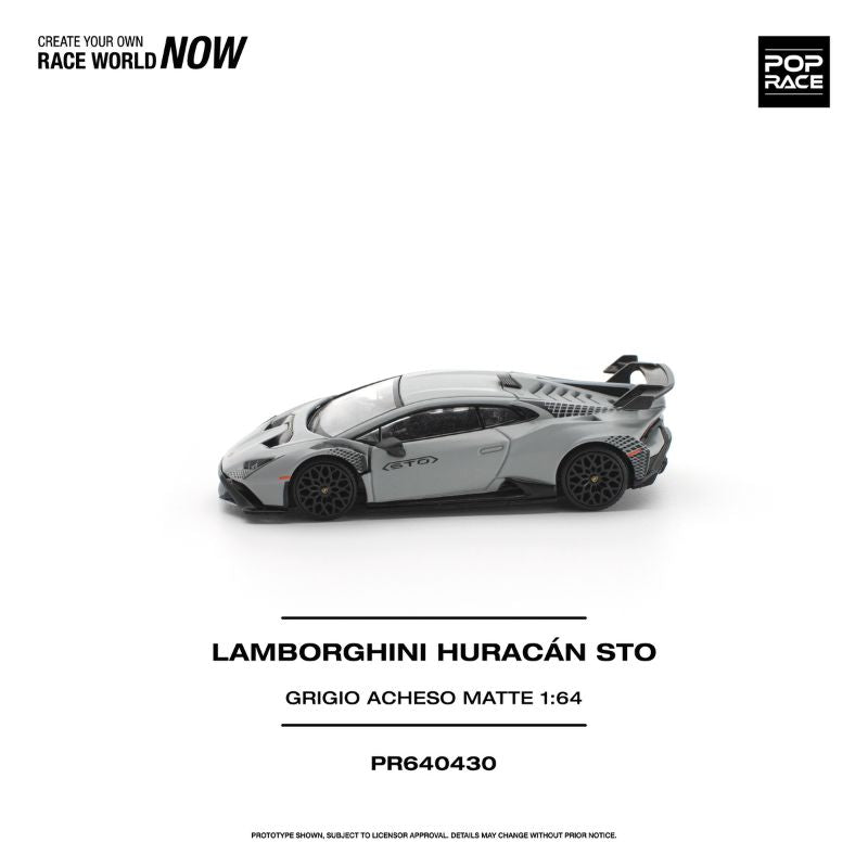 *Pre-Order* Pop Race Lamborghini Huracán STO GRIGIO ACHESO MATTE