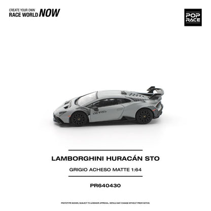 *Pre-Order* Pop Race Lamborghini Huracán STO GRIGIO ACHESO MATTE