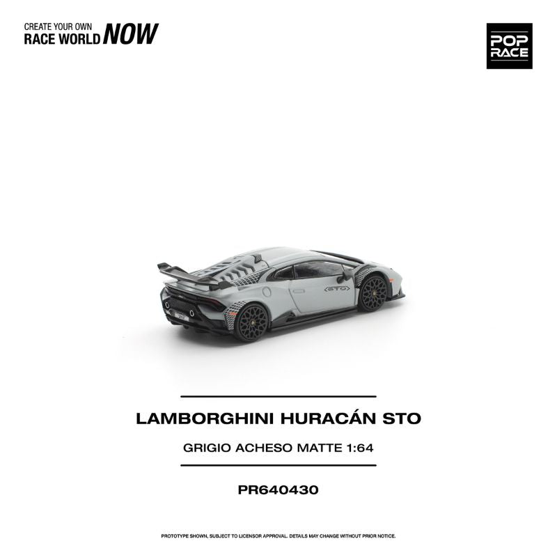 *Pre-Order* Pop Race Lamborghini Huracán STO GRIGIO ACHESO MATTE
