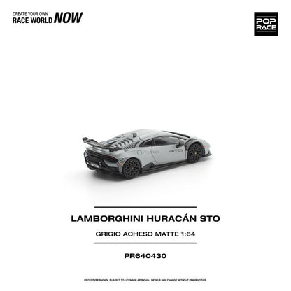 *Pre-Order* Pop Race Lamborghini Huracán STO GRIGIO ACHESO MATTE