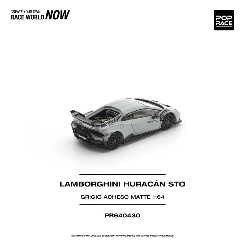 *Pre-Order* Pop Race Lamborghini Huracán STO GRIGIO ACHESO MATTE