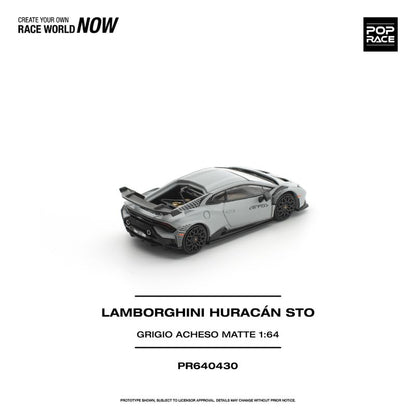 *Pre-Order* Pop Race Lamborghini Huracán STO GRIGIO ACHESO MATTE