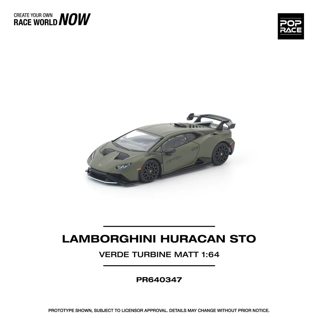 *Pre-Order* Pop Race Lamborghini Huracán STO Verde Turbine Matt