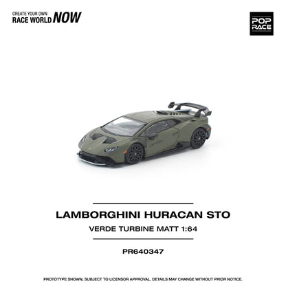 *Pre-Order* Pop Race Lamborghini Huracán STO Verde Turbine Matt