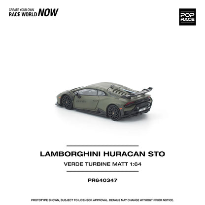 *Pre-Order* Pop Race Lamborghini Huracán STO Verde Turbine Matt