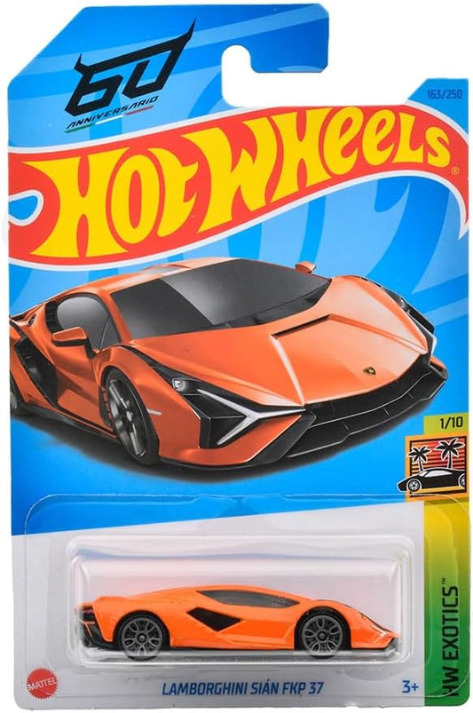Hot Wheels HW Exotics 1/10 Lamborghini Sián FKP 37 (Orange) - Japanese Card