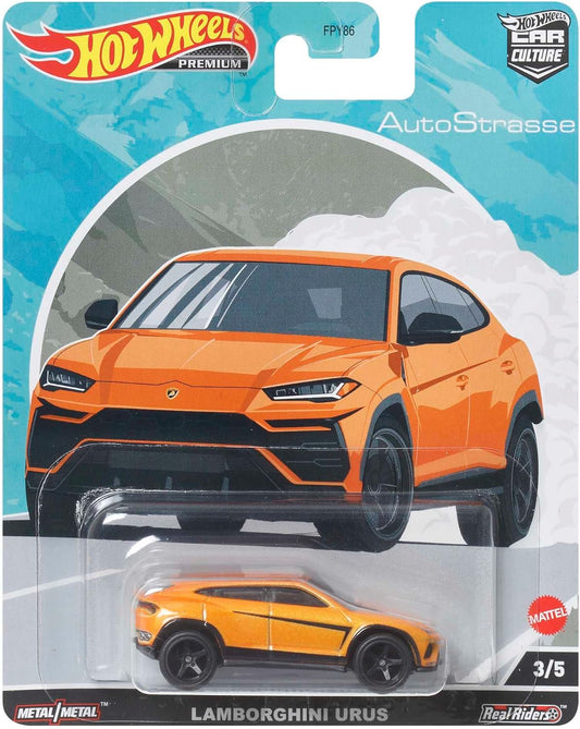 Hot Wheels Premium Car Culture Auto Strasse 3/5 Lamborghini Urus - Japanese Stock