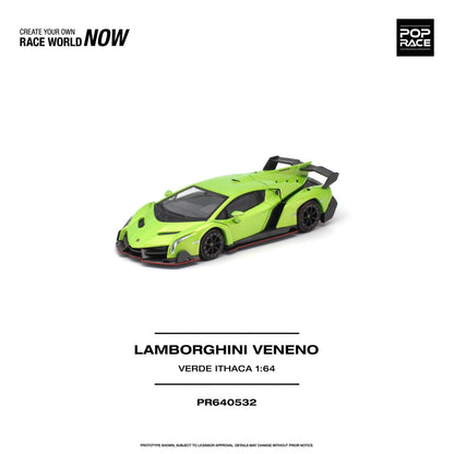 *Pre-Order* Pop Race - PR640532 Lamborghini Veneno VERDE ITHACA