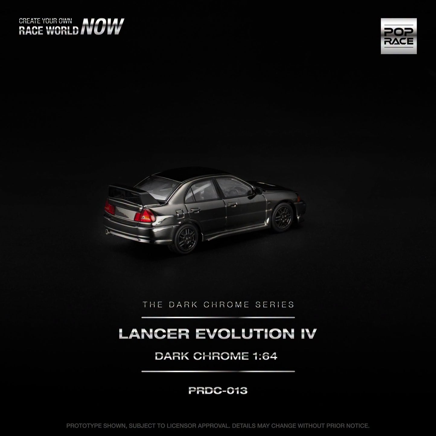 *Pre-Order* Pop Race - PRDC013 Lancer Evolution IV Dark Chrome
