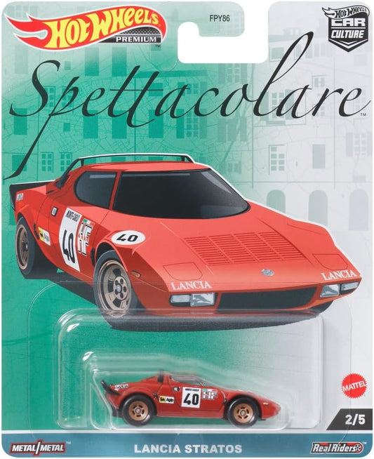 Hot Wheels Premium Car Culture Spettacolare 2/5 Lancia Stratos - Japanese Stock