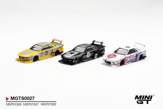 *Pre-Order* Mini GT - MGTS0027 INOZETEK x Liberty Walk R32 Set 2026 Show Edition