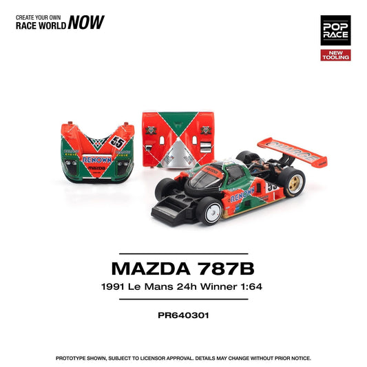 *Pre-Order* Pop Race Mazda 787B 1991 LE MANS 24H WINNER