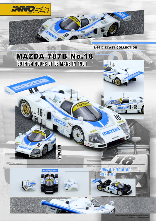 *Pre-Order* INNO Models INNO64 Mazda 787B No.18 59th 24 Hours Le Mans 1991