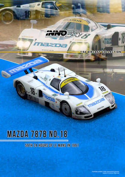 *Pre-Order* INNO Models INNO64 Mazda 787B No.18 59th 24 Hours Le Mans 1991