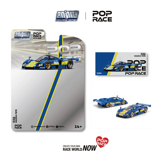 *Pre-Order* Pop Race PRE036 Mazda 787B Racing Blue/Yellow