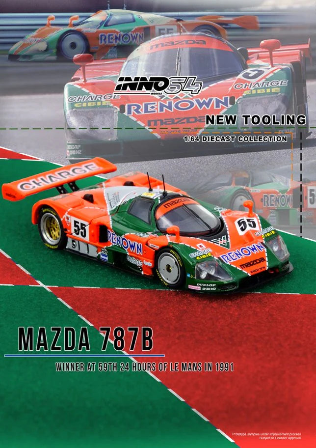 *Pre-Order* INNO Models INNO64 Mazda 787B Winner At 24 Hours Le Mans 1991
