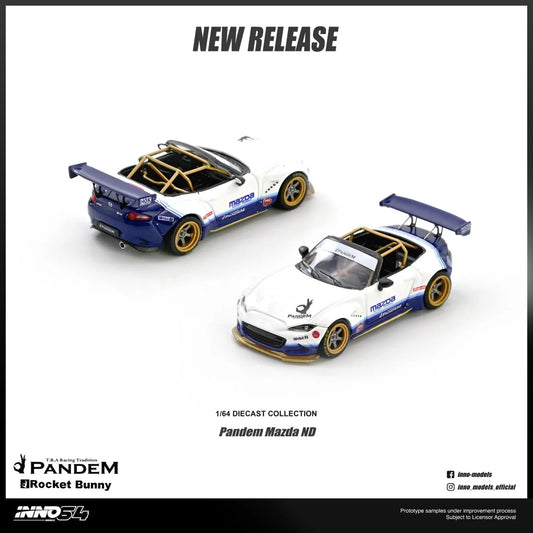 *Pre-Order* INNO Models INNO64 Mazda MX-5 (ND) Miata "PANDEM ROCKET BUNNY" V1.0