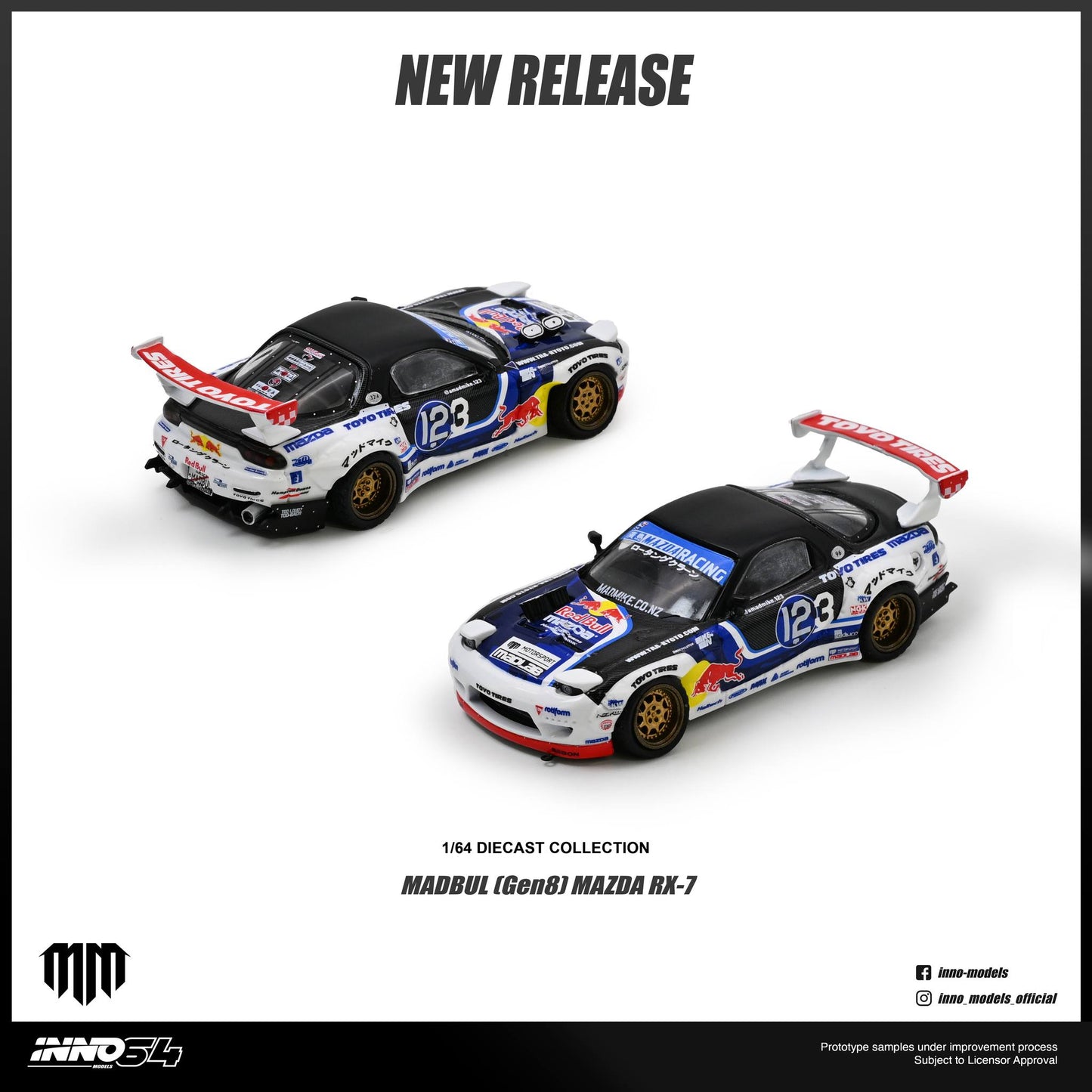 *Pre-Order* INNO Models INNO64 Mazda RX-7 MAD MIKE "MADBUL Gen8"