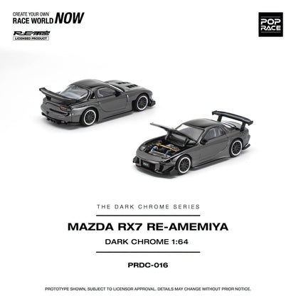 *Pre-Order* Pop Race - PRDC016 Mazda RX-7 RE-AMEMIYA Dark Chrome
