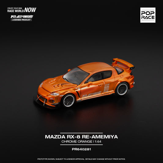 *Pre-Order* Pop Race Mazda RX-8 RE-Amemiya - Chrome Orange