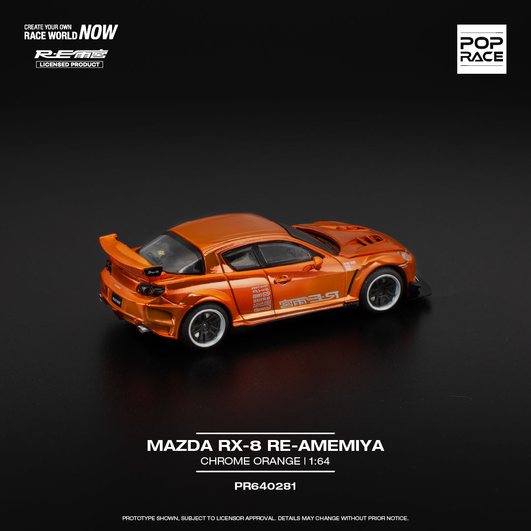 *Pre-Order* Pop Race Mazda RX-8 RE-Amemiya - Chrome Orange