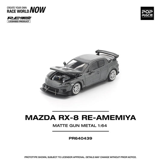 *Pre-Order* Pop Race Mazda RX-8 RE-Amemiya Gun Metal
