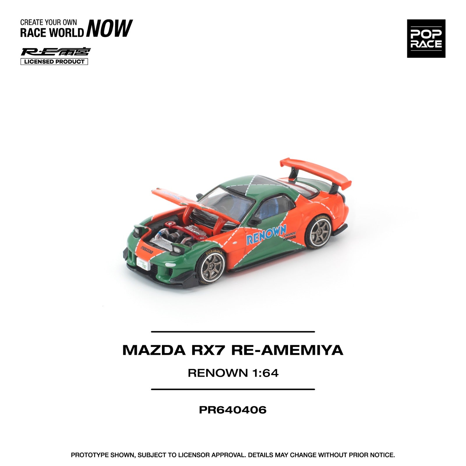 *Pre-Order* Pop Race Mazda RX7 RE-AMEMIYA RENOWN – Mini Toy Sensei
