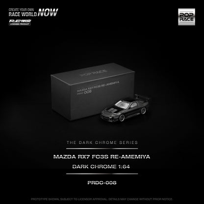 *Pre-Order* Pop Race Mazda RX7 (FC3S) RE-AMEMIYA Dark Chrome