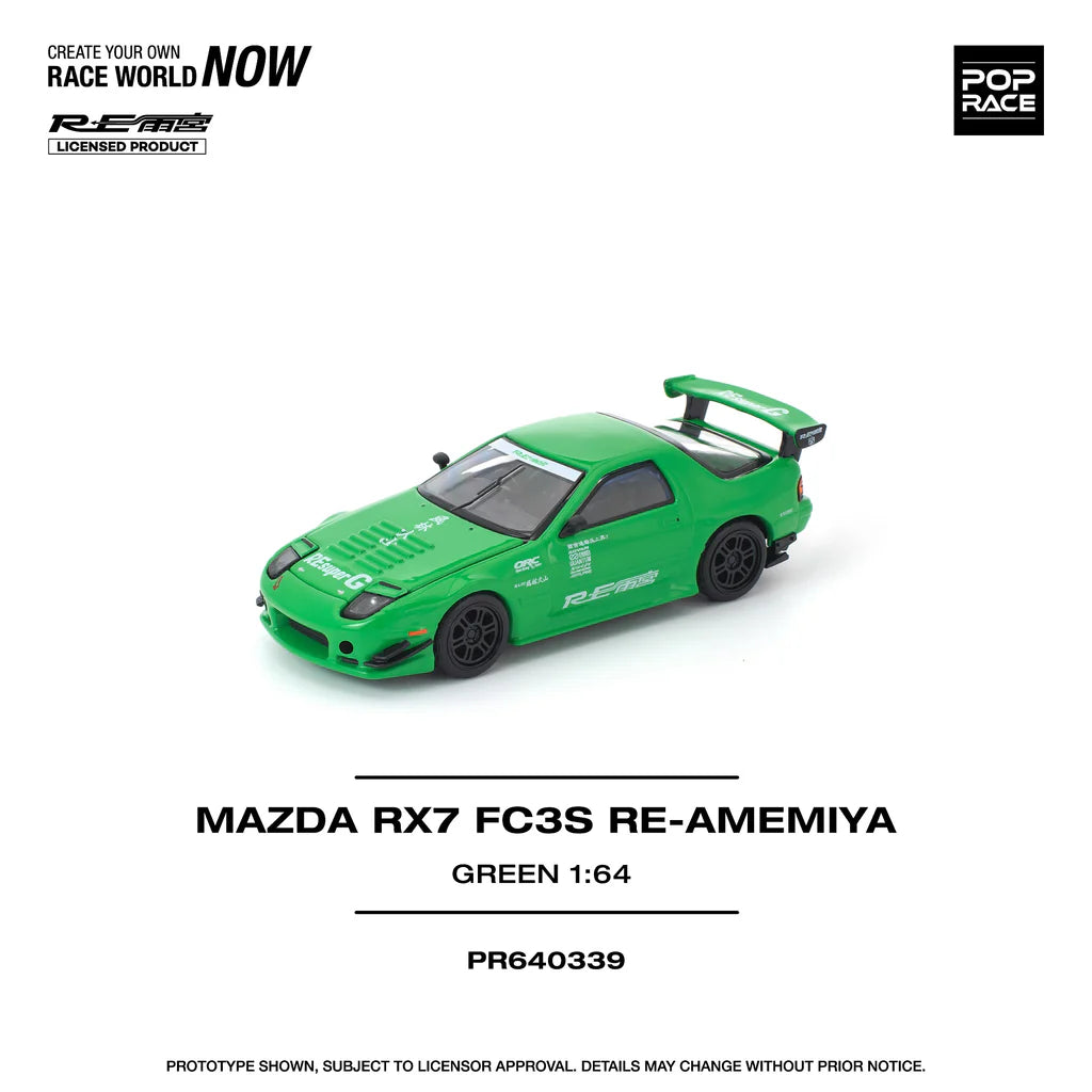 *Pre-Order* Pop Race Mazda RX7 (FC3S) RE-AMEMIYA Green