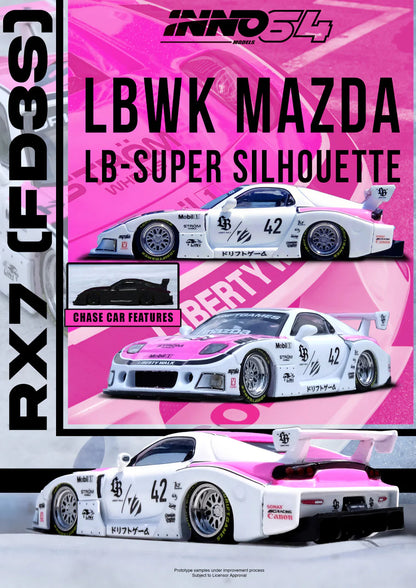 *Pre-Order* INNO Models INNO64 Mazda RX7 (FD3S) LB-SUPER SILHOUETTE "DRIFT GAMES 2025"