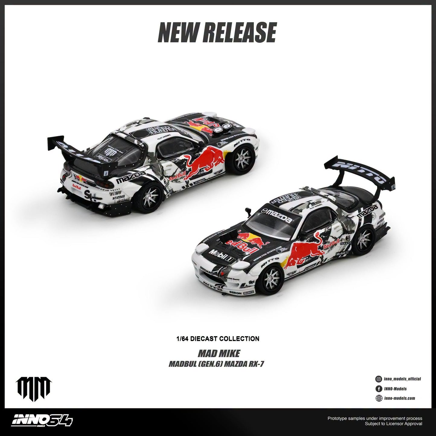 *Pre-Order* INNO Models INNO64 Mazda RX-7 MAD MIKE "MADBUL Gen6"
