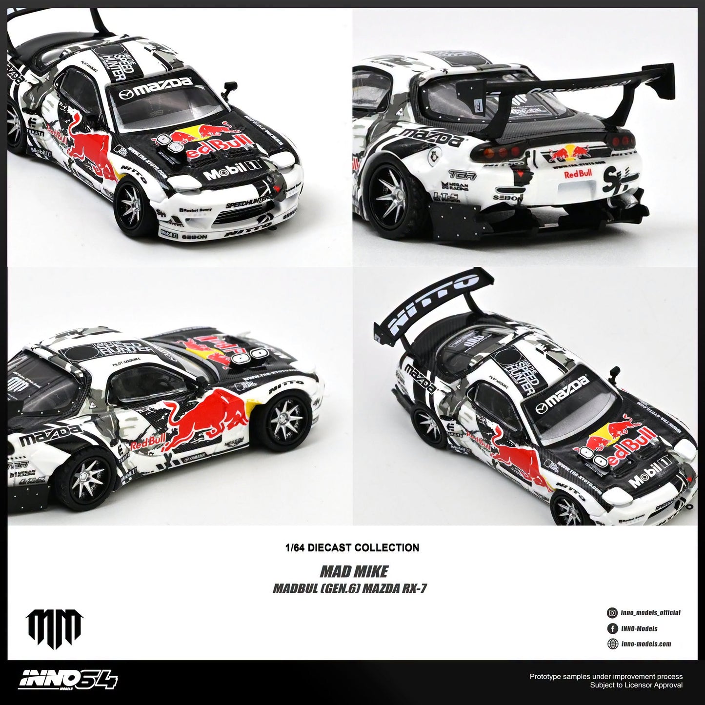 *Pre-Order* INNO Models INNO64 Mazda RX-7 MAD MIKE "MADBUL Gen6"