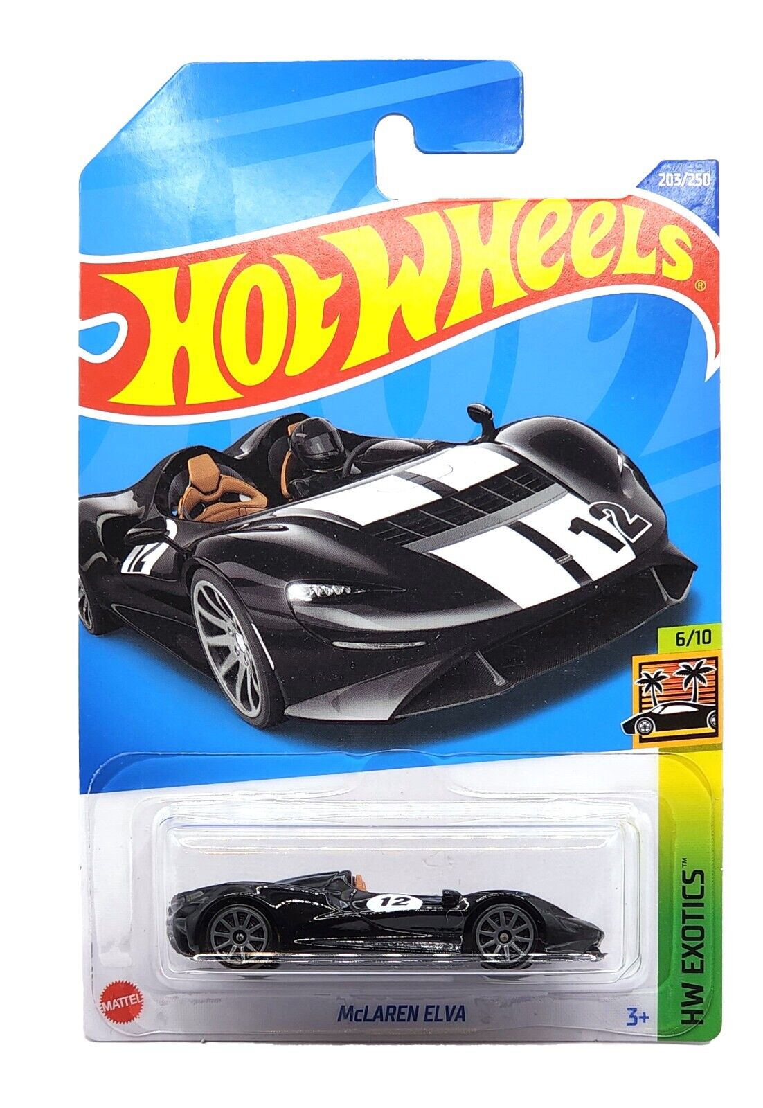 Hot Wheels HW Exotics 6/10 McLaren Elva (Black) - Japanese Card