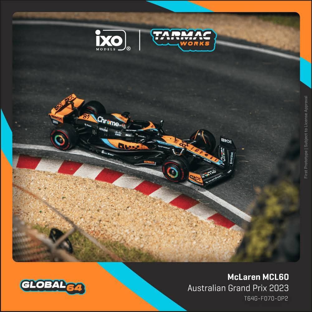 *Pre-Order* Tarmac Works McLaren MCL60 Australian Grand Prix 2023 Oscar Piastri