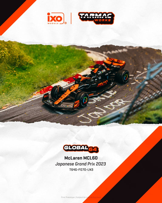 *Pre-Order* Tarmac Works McLaren MCL60 Japanese Grand Prix 2023 Lando Norris