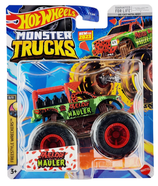 Hot Wheels Monster Trucks Freestyle Wreckers 8/11 Melon Mauler - Japanese Stock