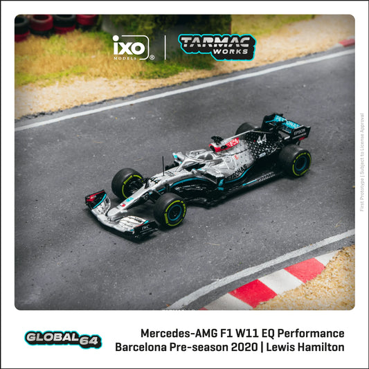Tarmac Works Mercedes-AMG F1 W11 EQ Performance Barcelona Pre-season Testing 2020 Lewis Hamilton #44