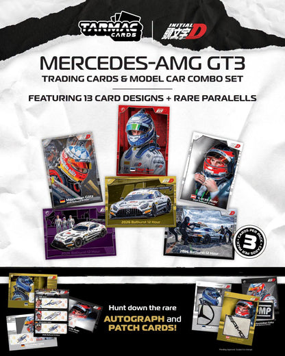 *Pre-Order* Tarmac Works - Mercedes-AMG GT3 Bathurst 12h 2026 Craft-Bamboo Racing Ralf Aron / Lucas Auer / Maximilian Götz (Model Car + Trading Cards Combo Set)