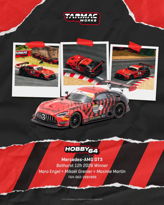 *Pre-Order* Tarmac Works - Mercedes-AMG GT3 Bathurst 12h 2026 Winner Maro Engel / Mikaël Grenier / Maxime Martin