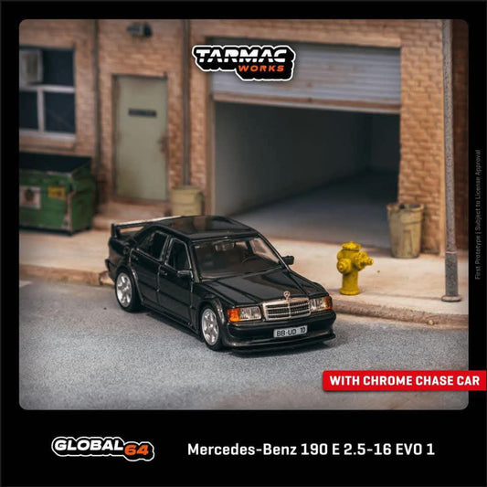 *Pre-Order* Tarmac Works Mercedes-Benz 190 E 2.5-16 EVO 1 - Blue-Black Metallic