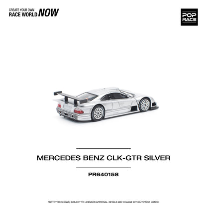 *Pre-Order* Pop Race Mercedes-Benz AMG CLK GTR - Silver