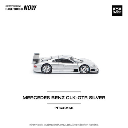 *Pre-Order* Pop Race Mercedes-Benz AMG CLK GTR - Silver