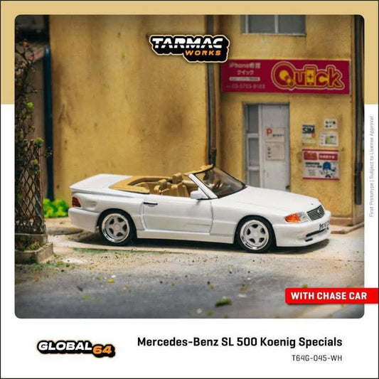 *Pre-Order* Tarmac Works Mercedes-Benz SL 500 Koenig Specials White