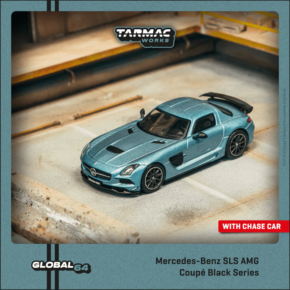 *Pre-Order* Tarmac Works Mercedes-Benz SLS AMG Coupé Black Series Matte Blue