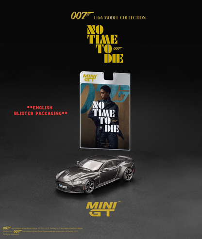 *Pre-Order* Mini GT No.904 Aston Martin DBS  “No Time To Die” - English Blister Packaging
