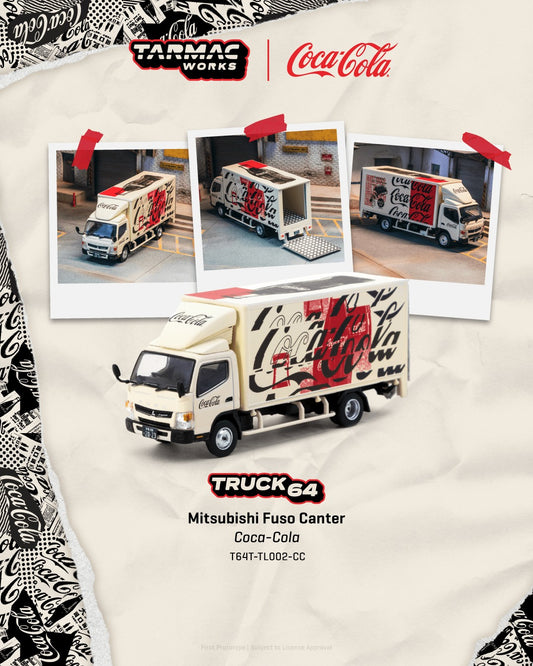 *Pre-Order* Tarmac Works Mitsubishi Fuso Canter COCA-COLA